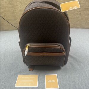NWT Michael Kors Brown Backpack Classic Design